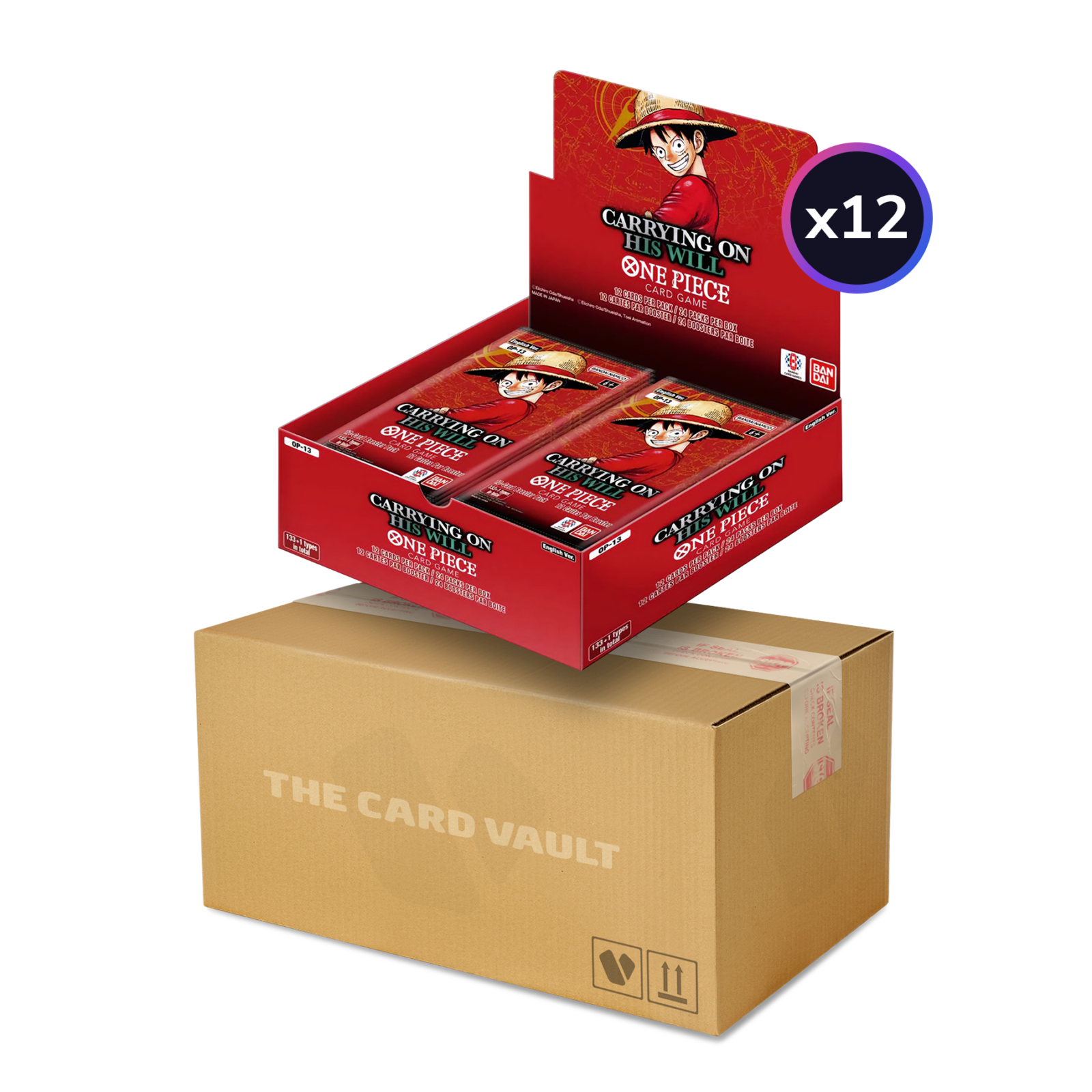 One Piece TCG - Carrying On His Will (OP-13) - Display Case (12x Booster Boxes)